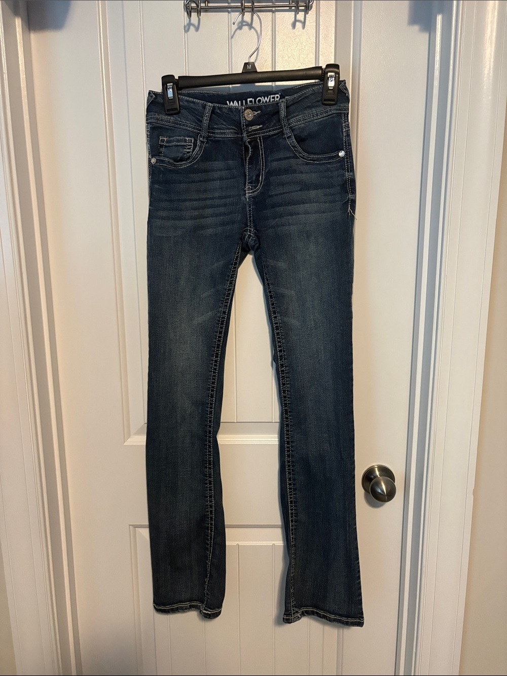 Wallflower Women's Dark Blue Bootcut Jeans